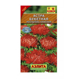 Астра Букетная лососево-красная ПИОНОВИДНАЯ Аэлита Ц Астра Букетная лососево-красная ПИОНОВИДНАЯ Аэлита Ц