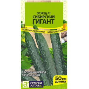 Огурец Сибирский Гигант F1/Сем Алт/цп 10 шт. СЕРИЯ СИБИРСКИЕ ГИГАНТЫ!