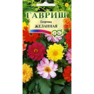 Георгина Желанная смесь Гавриш Цветной пакет