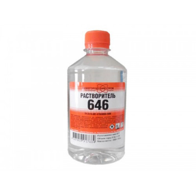Растворитель 646 ГОСТ п/э бут. 0.5л (Н.Новгород)