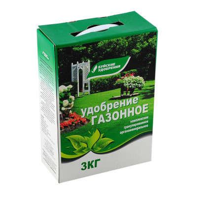ГАЗОННОЕ Удобрение 3 кг. БХЗ коробка
