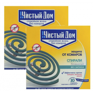 Спирали от комаров  Чистый дом